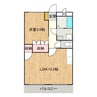 レ・コルニオーロ 1LDKの間取り