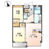 アリビオ 2LDKの間取り