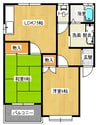 サンシャインB 2DKの間取り