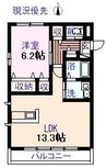 インステージⅡ 1LDKの間取り