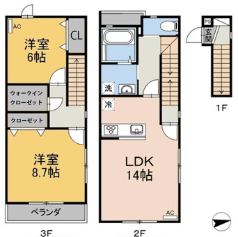 間取図 エルキュールB棟