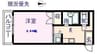 セレニテ伊勢ヶ丘 1Kの間取り