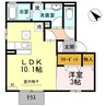 プラス平原 1LDKの間取り