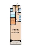 サンクレスト宇田 1Kの間取り