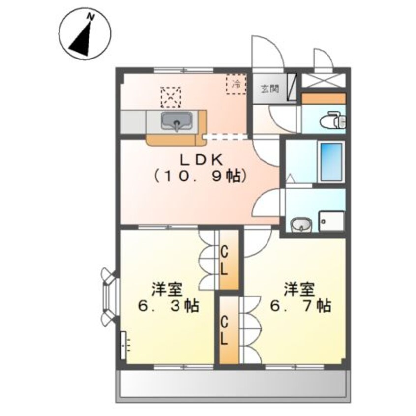 間取図 ピア・ウィッシュ