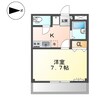 ディアドリーム 1Kの間取り
