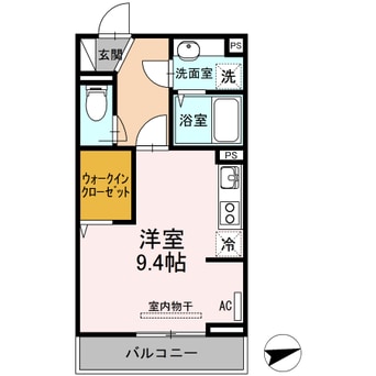 間取図 D-room新涯