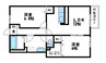クレールＢ 2LDKの間取り