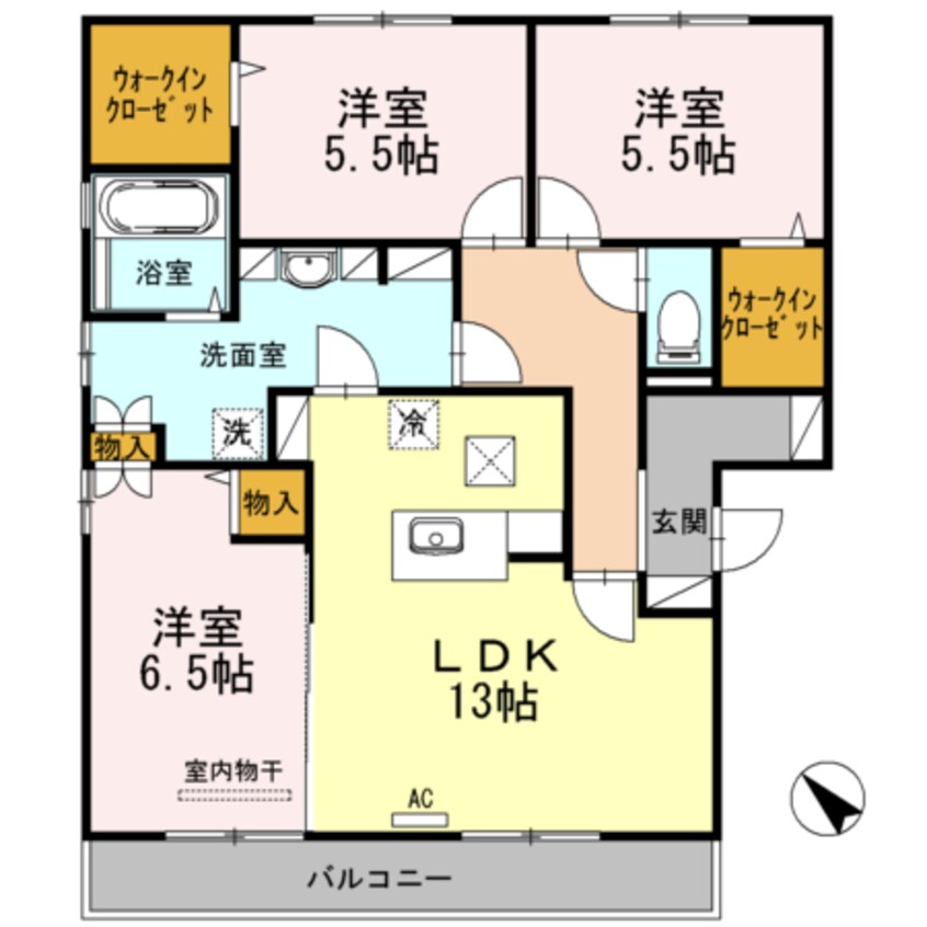 間取図 ファミーユスクエアー　Ａ棟