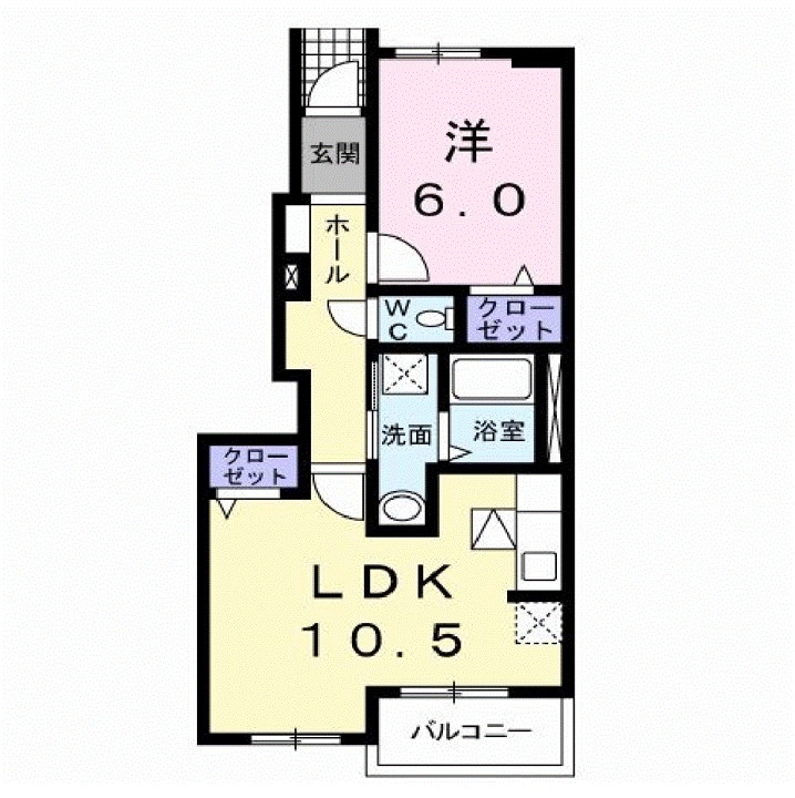 間取り図 ベル　フィオーレＢ