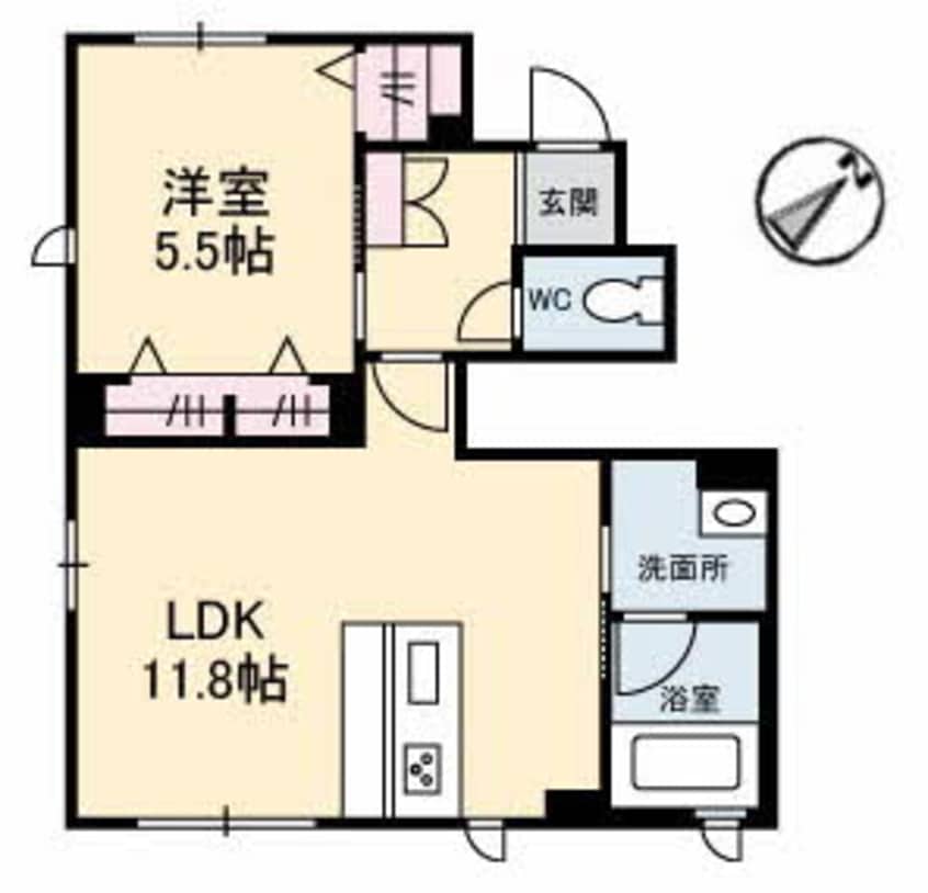 間取図 グランクロス沖野上W