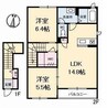 アーバンヒルトン 2LDKの間取り