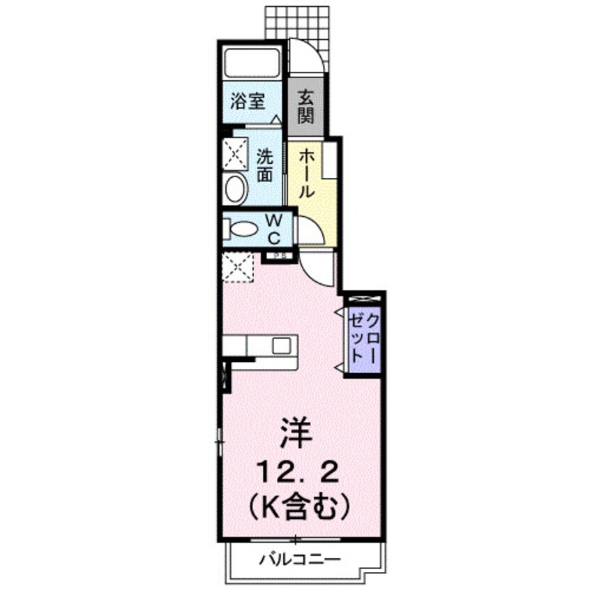 間取図 ルナ　キャット