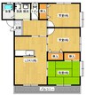 エトワール東手城 B棟 3LDKの間取り