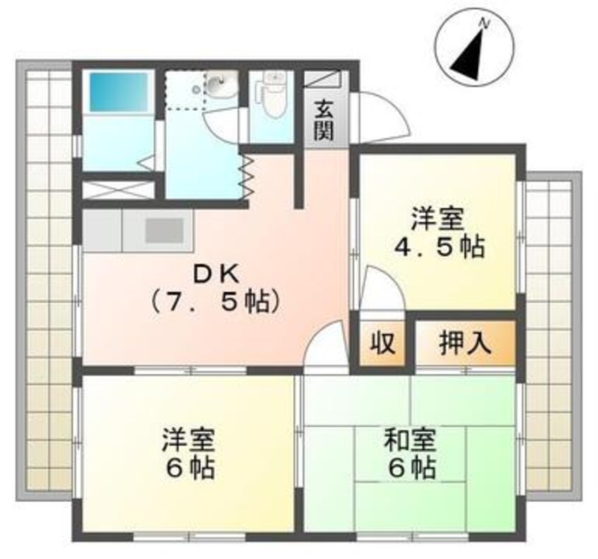間取図 シェリール坂本