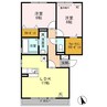 グリーンレジデンス　A 2LDKの間取り