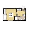 reve霞 1Kの間取り