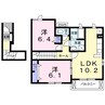 アルファ　スリー 2LDKの間取り