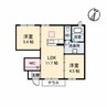 鳳鳴館　Ⅰ棟 2LDKの間取り
