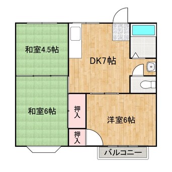 間取図 リバーサイド御幸