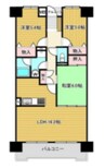 エンゼルハイム東福山壱番館 3LDKの間取り