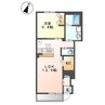 ランドマークレイ 1LDKの間取り