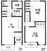 山陽本線（中国）/里庄駅 徒歩73分 1-2階 築23年 2LDKの間取り