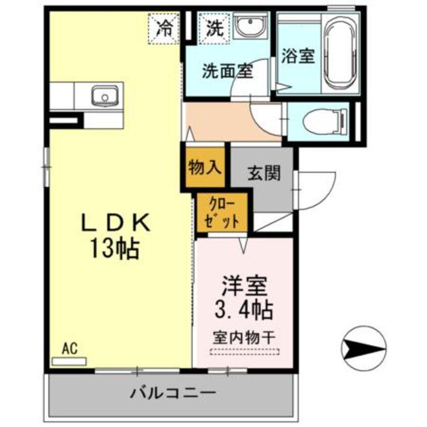 間取図 グラシューズ深津
