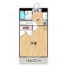 サンルーチェHARA 1Kの間取り