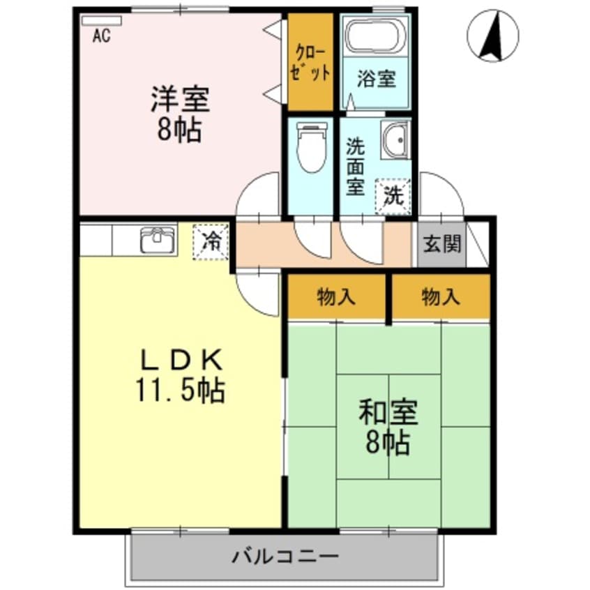 間取図 セジュール丹地