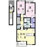フォレスト　ガーデン　Ｄ 2LDKの間取り