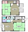 西江住宅 3DKの間取り