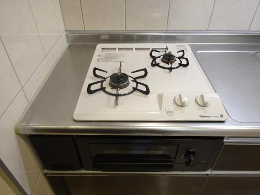 二口コンロ(グリル付) メイト