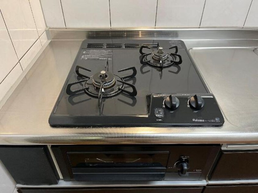 二口コンロ(グリル付) アジャート