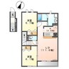 アイディール 2LDKの間取り