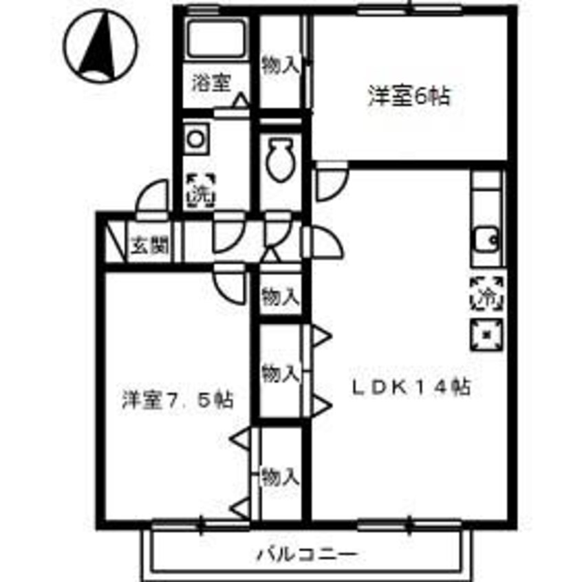 間取図 セジュール丹地