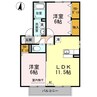 ソレイユ千田 C棟 2LDKの間取り