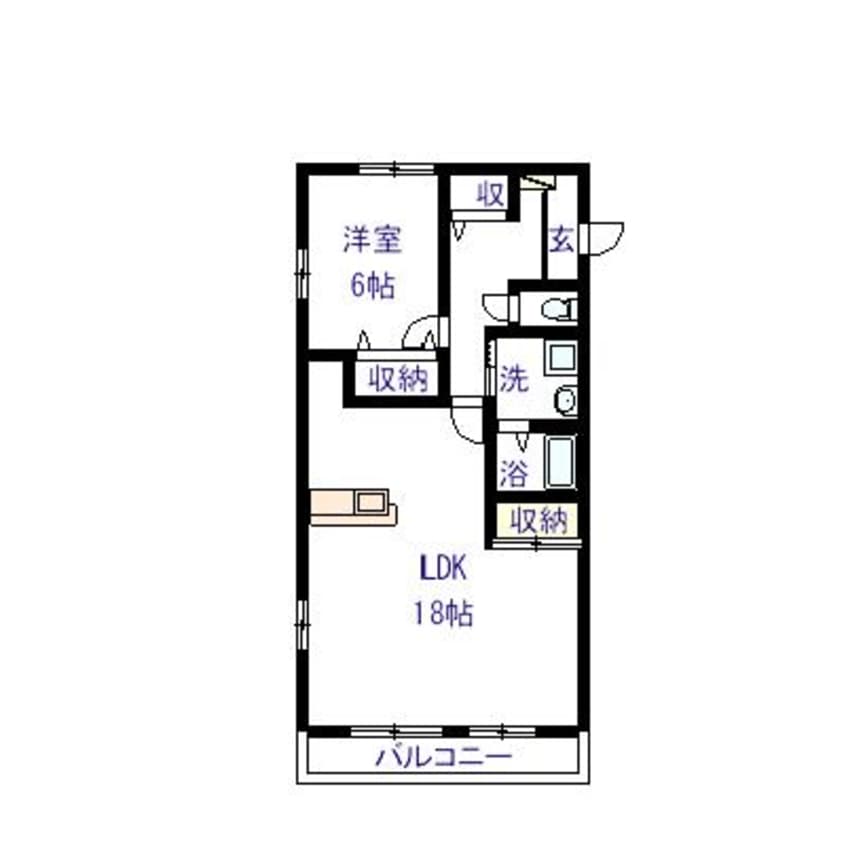 間取図 フォブール深坂