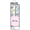 東手城町３丁目アパート 1Kの間取り