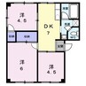 シティハイツ新涯Ｃ 3DKの間取り