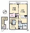 たんちょう 1LDKの間取り