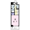 グリシナ 1Kの間取り