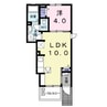 エレガンスＢ 1LDKの間取り