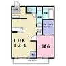 スカイハイツ河相Ａ 1LDKの間取り