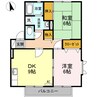 フレッシュグリーン21　B 2DKの間取り