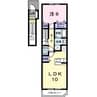 アルモニー 1LDKの間取り