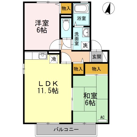 間取り図 セジュールシマダ A棟