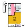 アルバ北棟 1Kの間取り