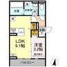 D-ROOM桜馬場 1LDKの間取り