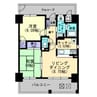 アルファステイツ入船町 2LDKの間取り